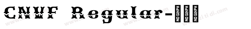 CNVF Regular字体转换